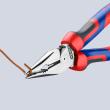 KNIPEX 08 22 185 Spitz-Kombizange 185 mm schwarz atramentiert mit Comfort-Griffen poliert Produktbild img7 S