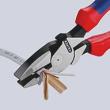 KNIPEX 09 02 240 Kraft-Kombizange "Lineman's Pliers" amerikanisches Modell 240 mm schwarz atramentiert mit Mehrkomponenten-Hüllen poliert Produktbild img4 S