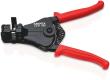 KNIPEX 12 21 180 SB Abisolierzange mit Formmessern 180 mm schwarz lackiert mit Kunststoff-Griffhüllen Produktbild