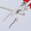 KNIPEX 13 96 200 T Elektro-Installationszange 200 mm verchromt isoliert mit Mehrkomponenten-Hüllen, VDE-geprüft; mit integrierter isolierter Befestigungsöse zum Anbringen einer Absturzsicherung Produktbild img5 S