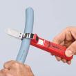 KNIPEX 16 20 165 SB Abmantelungswerkzeug mit Schleppklinge 165 mm schlagfestes Kunststoffgehäuse Produktbild img4 S