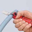 KNIPEX 16 20 165 SB Abmantelungswerkzeug mit Schleppklinge 165 mm schlagfestes Kunststoffgehäuse Produktbild img5 S