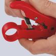 KNIPEX 16 60 06 SB Abisolierwerkzeug für Koaxial- und Datenkabel 125 mm Produktbild img2 S