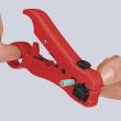 KNIPEX 16 60 06 SB Abisolierwerkzeug für Koaxial- und Datenkabel 125 mm Produktbild img3 S