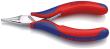KNIPEX 35 12 115 Elektronik-Greifzange mit durchgestecktem Gelenk 115 mm mit Mehrkomponenten-Hüllen spiegelpoliert Produktbild img1 S