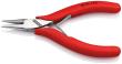 KNIPEX 35 21 115 Elektronik-Greifzange mit durchgestecktem Gelenk 115 mm mit rutschhemmendem Kunststoff überzogen spiegelpoliert Produktbild img2 S