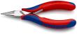 KNIPEX 35 22 115 Elektronik-Greifzange mit durchgestecktem Gelenk 115 mm mit Mehrkomponenten-Hüllen spiegelpoliert Produktbild img1 S