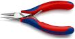 KNIPEX 35 22 115 Elektronik-Greifzange mit durchgestecktem Gelenk 115 mm mit Mehrkomponenten-Hüllen spiegelpoliert Produktbild img2 S