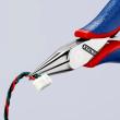 KNIPEX 35 22 115 Elektronik-Greifzange mit durchgestecktem Gelenk 115 mm mit Mehrkomponenten-Hüllen spiegelpoliert Produktbild img3 S