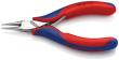 KNIPEX 35 32 115 Elektronik-Greifzange mit durchgestecktem Gelenk 115 mm mit Mehrkomponenten-Hüllen spiegelpoliert Produktbild img2 S