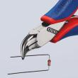 KNIPEX 35 42 115 Elektronik-Greifzange mit durchgestecktem Gelenk 115 mm mit Mehrkomponenten-Hüllen spiegelpoliert Produktbild img3 S