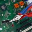 KNIPEX 35 62 145 Elektronik-Greifzange 149 mm spiegelpoliert mit Mehrkomponenten-Hüllen spiegelpoliert Produktbild img5 S