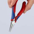 KNIPEX 35 62 145 Elektronik-Greifzange 149 mm spiegelpoliert mit Mehrkomponenten-Hüllen spiegelpoliert Produktbild img10 S