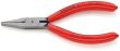 KNIPEX 37 11 125 Greifzange für Feinmechanik 125 mm schwarz atramentiert mit Kunststoff überzogen poliert Produktbild