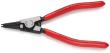 KNIPEX 46 11 G3 Sicherungsringzange für Greifringe auf Wellen 140 mm schwarz atramentiert mit Kunststoff überzogen poliert Produktbild
