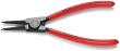 KNIPEX 46 11 G4 Sicherungsringzange für Greifringe auf Wellen 180 mm schwarz atramentiert mit Kunststoff überzogen poliert Produktbild img2 S