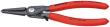 KNIPEX 48 31 J2 Präzisions-Sicherungsringzange für Innenringe in Bohrungen mit Überdehnungsschutz 180 mm grau atramentiert mit rutschhemmendem Kunststoff überzogen Produktbild