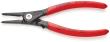 KNIPEX 49 31 A1 Präzisions-Sicherungsringzange für Außenringe auf Wellen mit Überdehnungsschutz 140 mm grau atramentiert mit rutschhemmendem Kunststoff überzogen Produktbild img2 S
