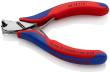 KNIPEX 64 12 115 Elektronik-Vornschneider 115 mm mit Mehrkomponenten-Hüllen spiegelpoliert Produktbild img2 S