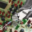 KNIPEX 64 32 120 ESD Elektronik-Vornschneider ESD 120 mm mit Mehrkomponenten-Hüllen spiegelpoliert Produktbild img3 S