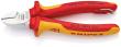 KNIPEX 70 06 160 T Seitenschneider 160 mm verchromt isoliert mit Mehrkomponenten-Hüllen, VDE-geprüft; mit integrierter isolierter Befestigungsöse zum Anbringen einer Absturzsicherung Produktbild