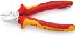 KNIPEX 70 06 160 T Seitenschneider 160 mm verchromt isoliert mit Mehrkomponenten-Hüllen, VDE-geprüft; mit integrierter isolierter Befestigungsöse zum Anbringen einer Absturzsicherung Produktbild img2 S
