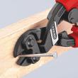 KNIPEX 71 22 200 T CoBolt® Kompakt-Bolzenschneider 200 mm schwarz atramentiert mit schlanken Mehrkomponenten-Hüllen, mit integrierter Befestigungsöse zum Anbringen einer Absturzsicherung Produktbild img6 S