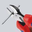 KNIPEX 73 05 160 T X-Cut® Kompakt-Seitenschneider 160 mm verchromt mit Mehrkomponenten-Hüllen, mit integrierter Befestigungsöse zum Anbringen einer Absturzsicherung Produktbild img3 S