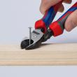 KNIPEX 74 22 200 Kraft-Seitenschneider 200 mm schwarz atramentiert mit Comfort-Griffen poliert Produktbild img5 S