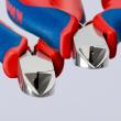 KNIPEX 77 02 130 Elektronik-Seitenschneider mit durchgestecktem Gelenk 130 mm mit Mehrkomponenten-Hüllen spiegelpoliert Produktbild img6 S