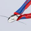 KNIPEX 77 02 130 Elektronik-Seitenschneider mit durchgestecktem Gelenk 130 mm mit Mehrkomponenten-Hüllen spiegelpoliert Produktbild img3 S