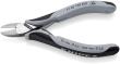 KNIPEX 77 02 130 ESD Elektronik-Seitenschneider ESD mit durchgestecktem Gelenk 130 mm mit Mehrkomponenten-Hüllen spiegelpoliert Produktbild img2 S