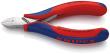 KNIPEX 77 12 115 Elektronik-Seitenschneider mit durchgestecktem Gelenk 115 mm mit Mehrkomponenten-Hüllen spiegelpoliert Produktbild