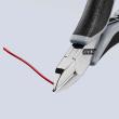 KNIPEX 77 12 115 ESD Elektronik-Seitenschneider ESD mit durchgestecktem Gelenk 115 mm mit Mehrkomponenten-Hüllen spiegelpoliert Produktbild img5 S