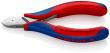 KNIPEX 77 22 115 Elektronik-Seitenschneider mit durchgestecktem Gelenk 115 mm mit Mehrkomponenten-Hüllen spiegelpoliert Produktbild