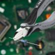 KNIPEX 77 82 130 ESD Elektronik-Seitenschneider ESD mit durchgestecktem Gelenk 130 mm mit Mehrkomponenten-Hüllen spiegelpoliert Produktbild img3 S