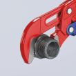 KNIPEX 83 60 010 Rohrzange S-Maul mit Schnelleinstellung 330 mm rot pulverbeschichtet Produktbild img4 S