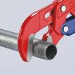 KNIPEX 83 60 010 Rohrzange S-Maul mit Schnelleinstellung 330 mm rot pulverbeschichtet Produktbild img5 S