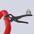 KNIPEX 87 00 100 BK Cobra® XS Rohr- und Wasserpumpenzange 100 mm grau atramentiert aufgeprägte, raue Oberfläche poliert Produktbild img7 S