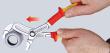 KNIPEX 87 26 250 T Cobra® VDE Hightech-Wasserpumpenzange, isoliert 250 mm verchromt isoliert mit Mehrkomponenten-Hüllen und integrierter Befestigungsöse, VDE-geprüft Produktbild img5 S