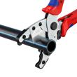 KNIPEX 90 25 20 Rohrschneider für Verbund- und Schutzrohre 210 mm verchromt mit Mehrkomponenten-Hüllen Produktbild img5 S