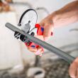 KNIPEX 90 25 20 Rohrschneider für Verbund- und Schutzrohre 210 mm verchromt mit Mehrkomponenten-Hüllen Produktbild img13 S