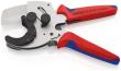 KNIPEX 90 25 40 Rohrschneider für Verbund- und Kunststoffrohre 210 mm verchromt mit Mehrkomponenten-Hüllen Produktbild