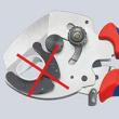 KNIPEX 90 25 40 Rohrschneider für Verbund- und Kunststoffrohre 210 mm verchromt mit Mehrkomponenten-Hüllen Produktbild img3 S