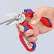 KNIPEX 95 05 155 SB Elektrikerscheren 155 mm mit Mehrkomponenten-Hüllen, glasfaserverstärkt poliert Produktbild img7 S