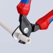 KNIPEX 95 12 160 StepCut® Kabelschere 160 mm brüniert mit Mehrkomponenten-Hüllen Produktbild img3 S
