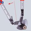 KNIPEX 95 32 038 Kabelschere (Ratschenprinzip) mit Teleskopschenkeln 570 mm mit Mehrkomponenten-Hüllen brüniert Produktbild img5 S