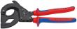 KNIPEX 95 32 315 A Kabelschneider (Ratschenprinzip) für stahlarmierte Kabel (SWA-Kabel) 315 mm schwarz lackiert mit Mehrkomponenten-Hüllen Produktbild