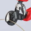 KNIPEX 95 62 160 TC Drahtseilschere für Reifencord 160 mm brüniert mit Mehrkomponenten-Hüllen brüniert Produktbild img3 S