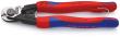 KNIPEX 95 62 190 T Drahtseilschere geschmiedet 190 mm mit Mehrkomponenten-Hüllen, mit integrierter Befestigungsöse zum Anbringen einer Absturzsicherung brüniert Produktbild img1 S
